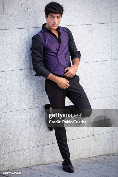 Actor Oscar Casas attends the "Hollyblood" photocall at the Urso hotel on July 19, 2022 in Madrid, Spain.