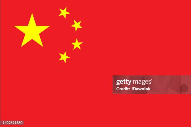 ilustraciones, imágenes clip art, dibujos animados e iconos de stock de bandera nacional de china - bandera china