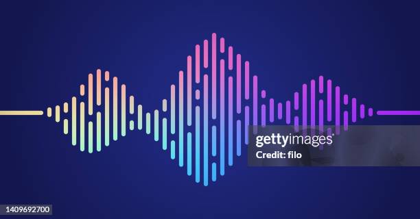 podcasting audio sound wave abstract background - radio 幅插畫檔、美工圖案、卡通及圖標