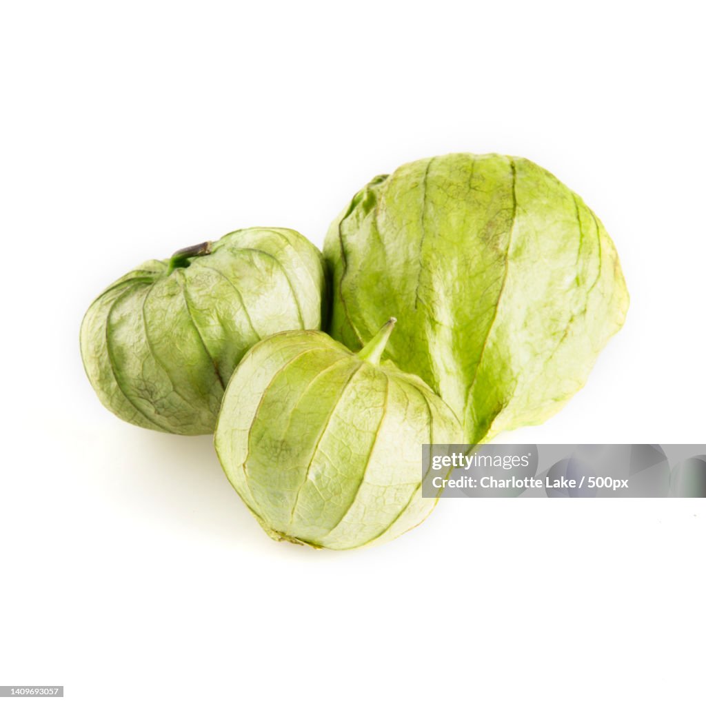 Close-up of green vegetables against white background