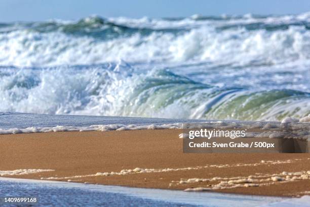 scenic view of sea against sky,sylt,germany - nordsee strand stock pictures, royalty-free photos & images