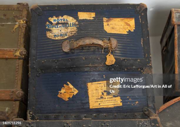 Old luggages kept in Sursock Palace, Beirut Governorate, Beirut, Lebanon on May 27, 2022 in Beirut, Lebanon.