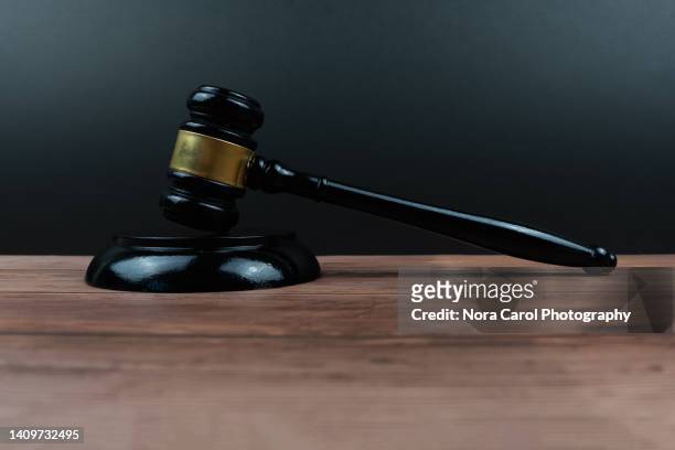 black gavel and block - frank wood stock pictures, royalty-free photos & images