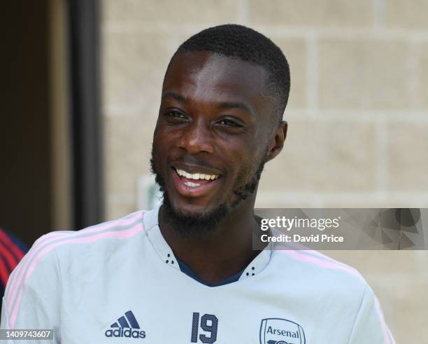 Nicolas Pepe of Arsenal during Arsenal training session at Omni Resort on July 19, 2022 in Orlando, Florida.