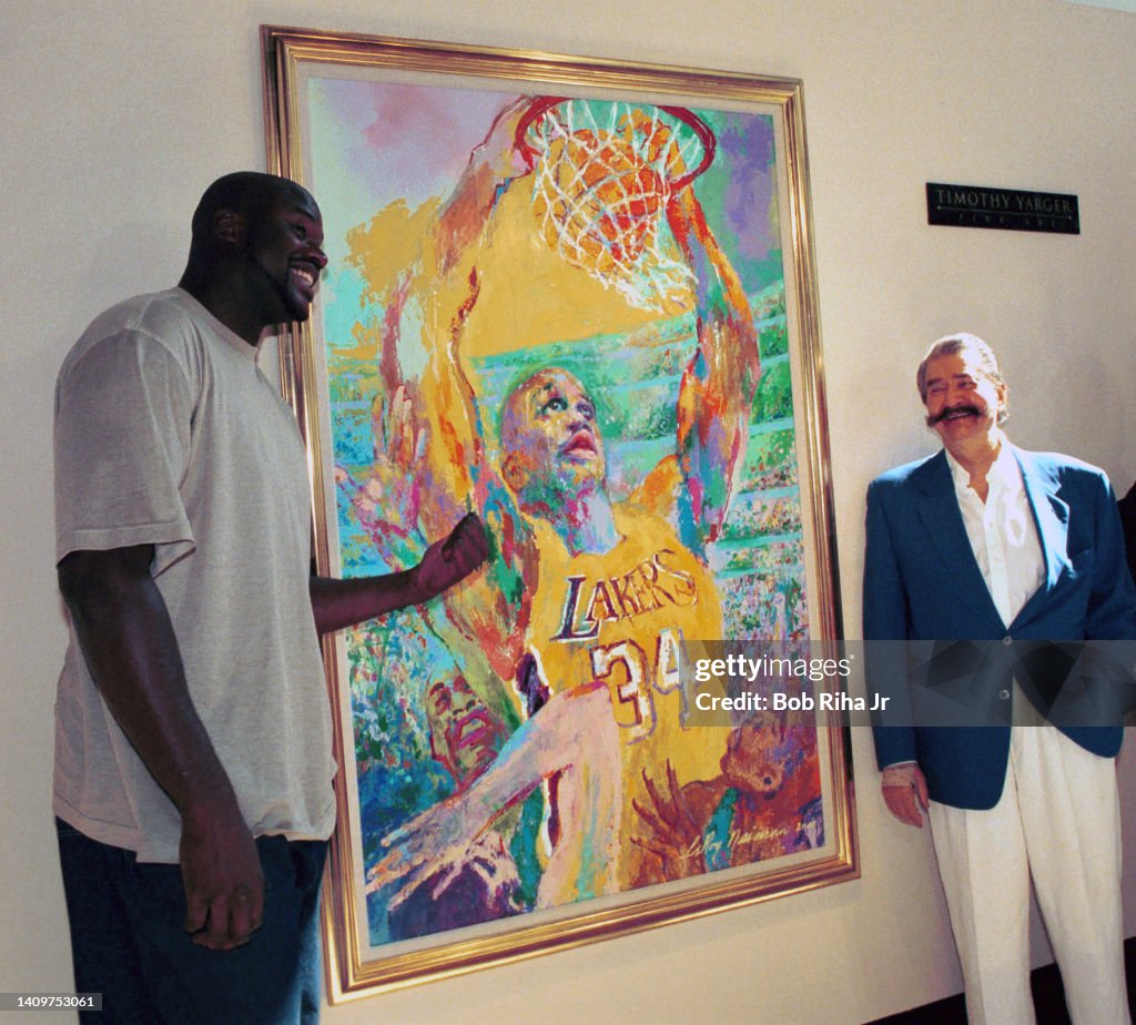 Shaquille O'Neal and Artist LeRoy Neiman