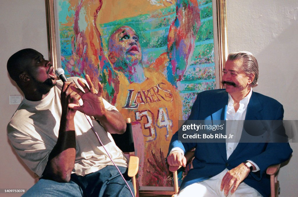 Shaquille O'Neal and Artist LeRoy Neiman
