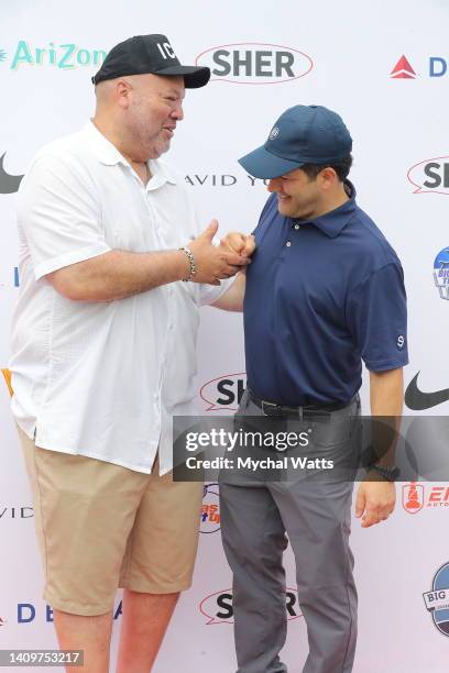 Big Daddy" Rich Salgado and Adam Schefter attend 2022 Big Daddy Celebrity Golf Classic at Oheka Castle on July 18, 2022 in Huntington, New York.