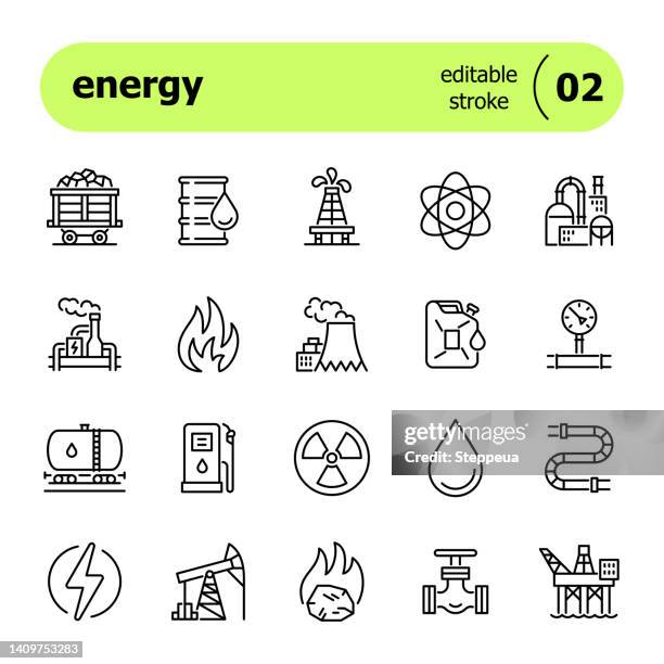 energy line icon - oil pipeline stock illustrations