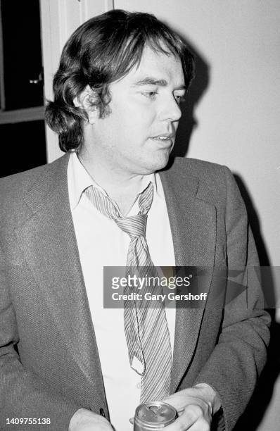 View of American composer & musician Jimmy Webb backstage at Radio City Music Hall, New York, New York, February 24, 1983. He was there for America's...