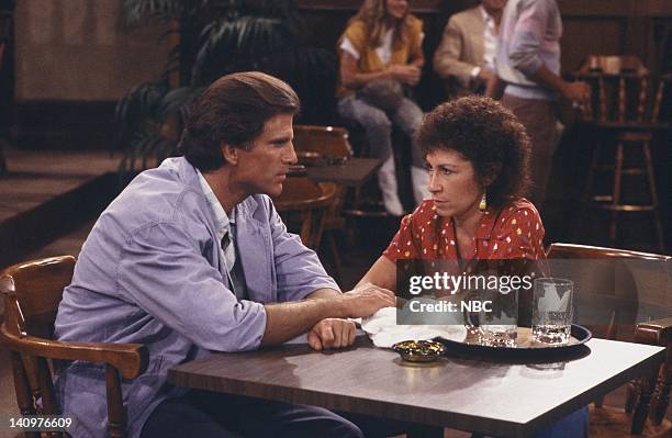 The Proposal" Episode 1 -- Air Date -- Pictured: Ted Danson as Sam Malone, Rhea Perlman as Carla Tortelli-- Photo by: NBCU Photo Bank