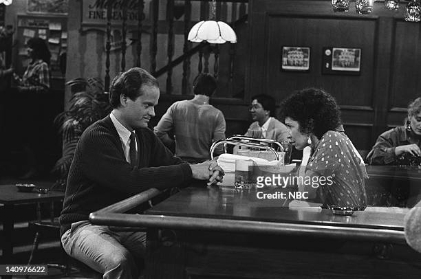 The Proposal" Episode 1 -- Air Date -- Pictured: Kelsey Grammer as Dr. Frasier Crane, Rhea Perlman as Carla Tortelli-- Photo by: NBCU Photo Bank