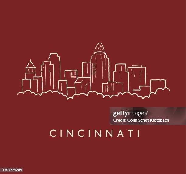 Cincinnati Graphics Cincinnati Skyline Silhouette