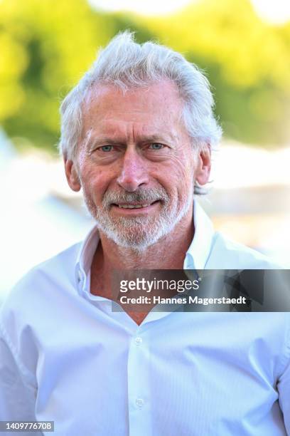 Former German soccer player Paul Breitner attends the Summer Reception of the Bavarian State Parliament at Schleissheim Palace on July 19, 2022 in...