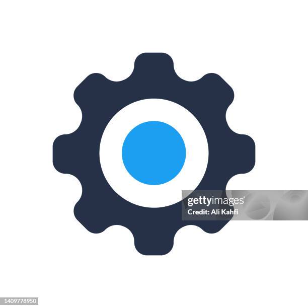 gear icon - operational efficiency stock illustrations