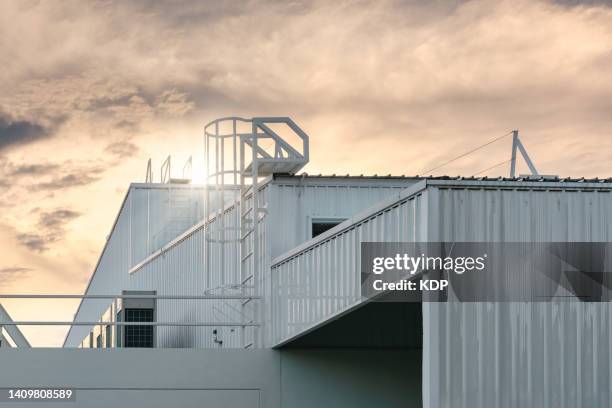 factory building and distribution warehouse - generic safety sign stock pictures, royalty-free photos & images