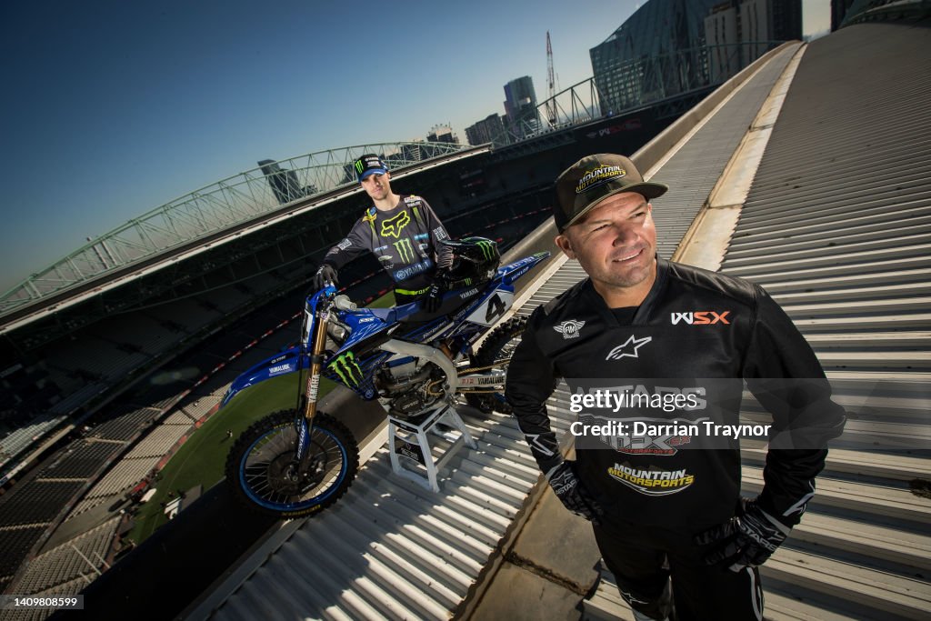Reed Rugg Supercross riders Luke Clout and Chad Reed pose for a photo on the ...