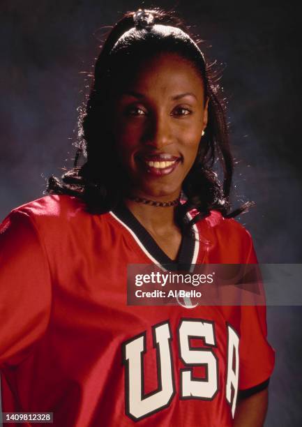 Portrait of Lisa Leslie, Center for the United States women's basketball team on 14th May 2000 at Houston, Texas, United States.