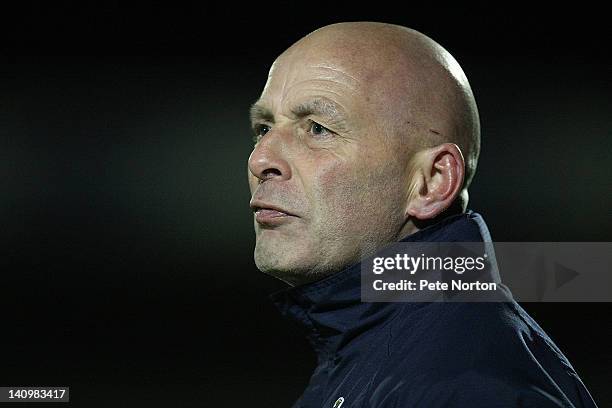 Bristol Rovers assistant manager Shaun North looks on during the npower League Two match between Northampton Town and Bristol Rovers at Sixfields...