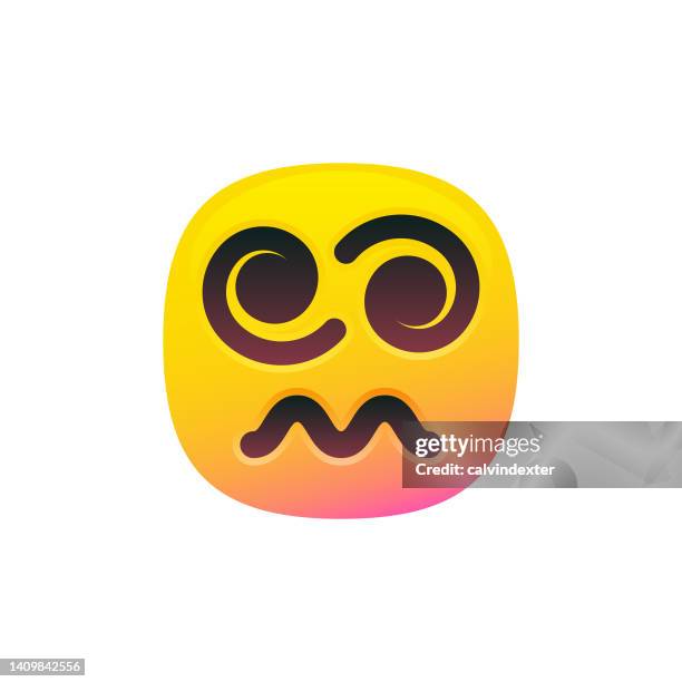 emoticon cute color gradient - emoji vector stock illustrations