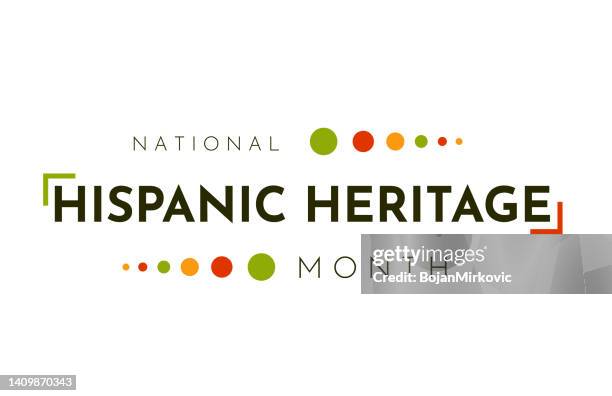 national hispanic heritage month card, background. vector - hispanic heritage month stock illustrations