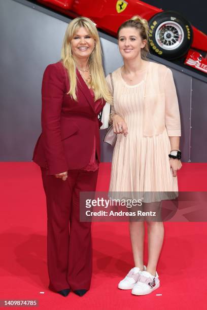 Corinna Schumacher, wife of former Formula One champion Michael Schumacher and her daughter Gina Schumacher attend the awarding of the North...