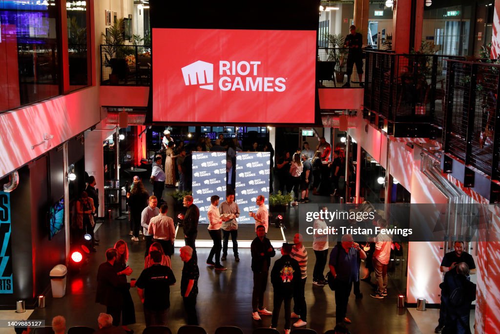 Structure At Riot Games The crowd during the opening of Riot Games, Project STRYKER remote ...