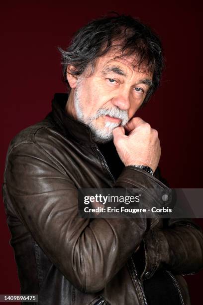 Actor Olivier Marchal poses during a portrait session in Paris, France on .