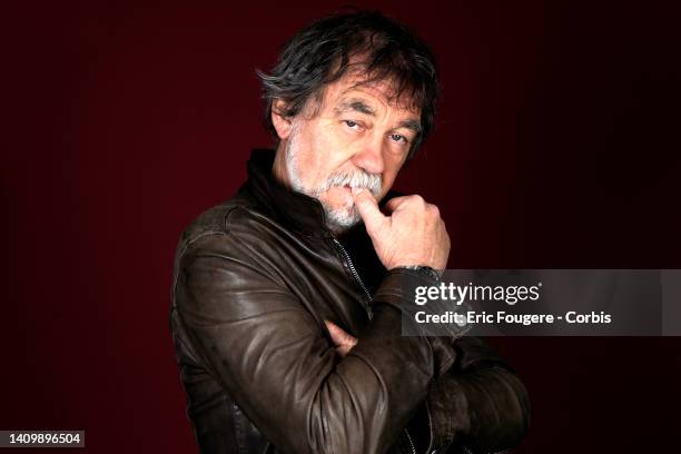 Actor Olivier Marchal poses during a portrait session in Paris, France on .