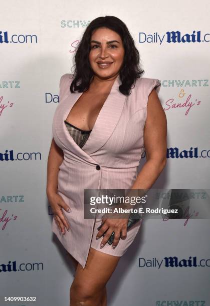 Mercedes "MJ" Javid attends DailyMail.com and TMX opening celebration of Schwartz & Sandy's on July 19, 2022 in Los Angeles, California.