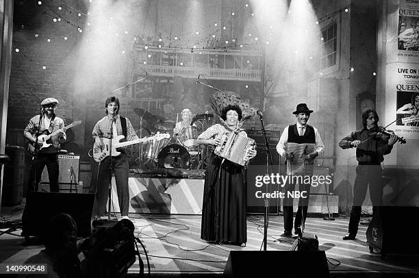 Episode 3 -- Pictured: Musical guest Queen Ida performs on November 23, 1985 -- Photo by: Al Levine/NBCU Photo Bank