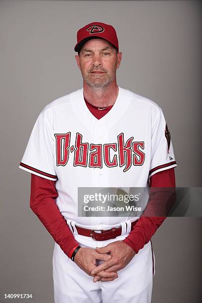 Kirk Gibson of the Arizona Diamondbacks poses during Photo Day on Thursday, March 1, 2012 at Salt River Fields at Talking Stick in Scottsdale,...