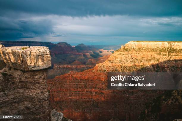 the grand canyon national park at the sunset - canyon stock pictures, royalty-free photos & images