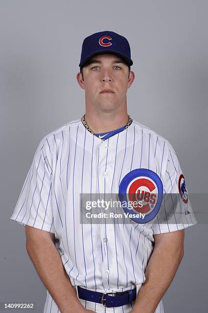 Paul Maholm of the Chicago Cubs poses during Photo Day on Monday, February 27, 2012 at Hohokam Stadium in Mesa, Arizona.