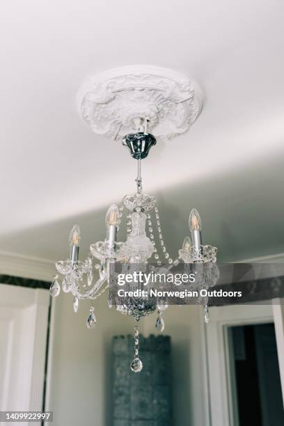 chandelier lights - chandaleer stock pictures, royalty-free photos & images