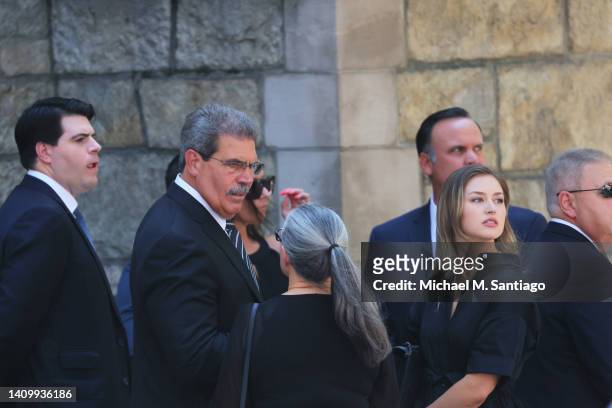 Matthew Calamari, EVP and COO of The Trump Organization attends the funeral of Ivana Trump at St. Vincent Ferrer Roman Catholic Church July 20, 2022...