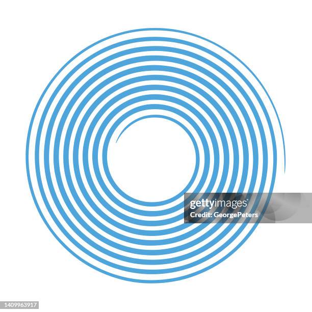 spiral icon - epicenter stock illustrations