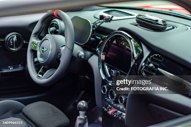 interior of 2023 mini cooper jcw - cooper stock pictures, royalty-free photos & images