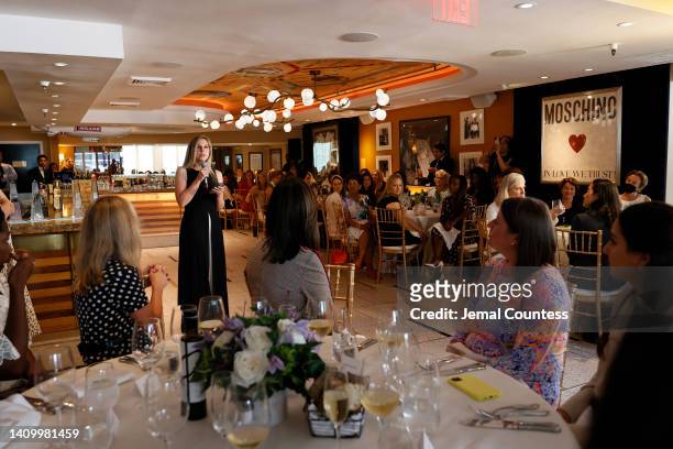 Caroline Edwards, U.S. Capitol Police Officer, speaks during 2022 DC Power Index Prize Lunch hosted by Joanna Coles, Teresa Carlson and DeDe Lea at...