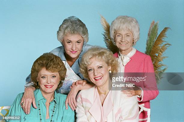 Season 3 -- Pictured: Rue McClanahan as Blanche Devereaux, Bea Arthur as Dorothy Petrillo Zbornak, Betty White as Rose Nylund, Estelle Getty as...