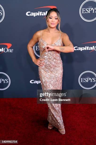 Sunisa Lee attends the 2022 ESPYs at Dolby Theatre on July 20, 2022... News  Photo - Getty Images