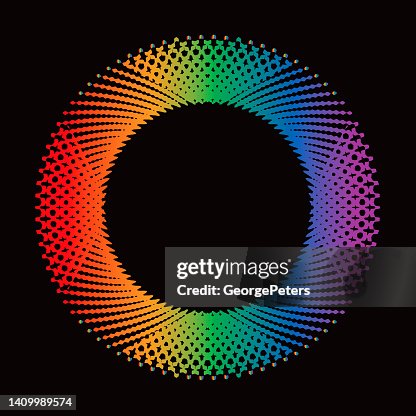 Torus shape with half tone pattern Torus shape with half tone pattern