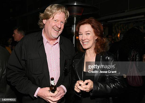 Director Donald Petrie and actress Valerie Mahaffey attend the Canadian Film Centre cocktail reception celebrating strong US/Canadian partnerships at...