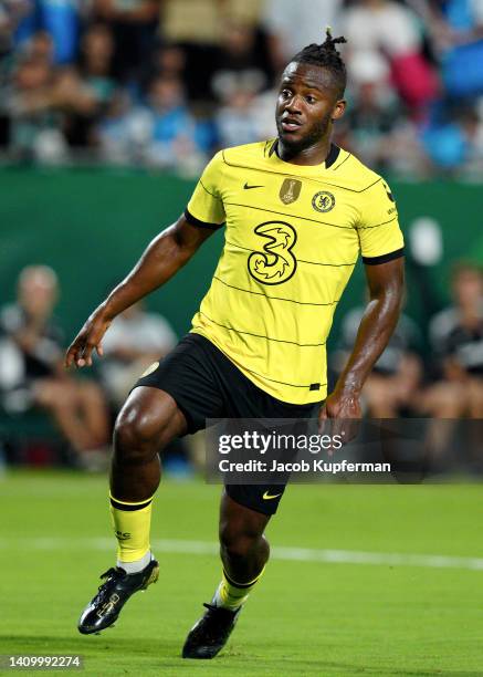 Michy Batshuayi of Chelsea looks on during the Pre-Season Friendly match between Chelsea FC and Charlotte FC at Bank of America Stadium on July 20,...