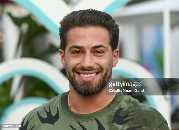 Kem Cetinay attends the "Love Island USA" Season 4 photo call at Gansevoort Plaza on July 20, 2022 in New York City.