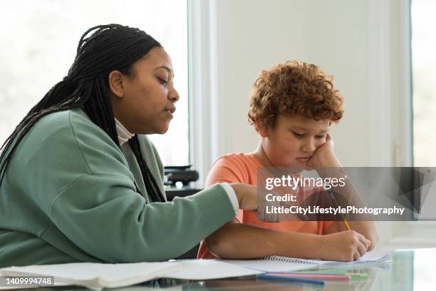 confusing homework - stressed parent stock pictures, royalty-free photos & images