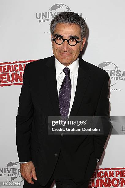 Eugene Levy arrives at the Australian premiere of "American Pie: Reunion" on March 7, 2012 in Melbourne, Australia.