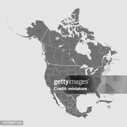 North America map North America map