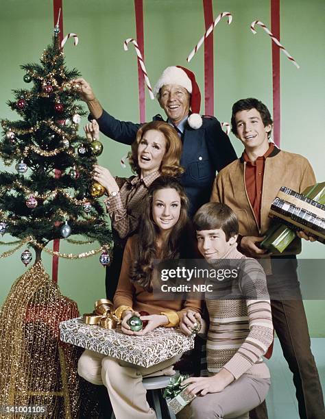 Aired 12/9/73 -- Pictured: Bing Crosby, son Harry Crosby, son Nathaniel Crosby, daughter Mary Frances Crosby, wife Kathryn Crosby -- Photo by: NBCU...