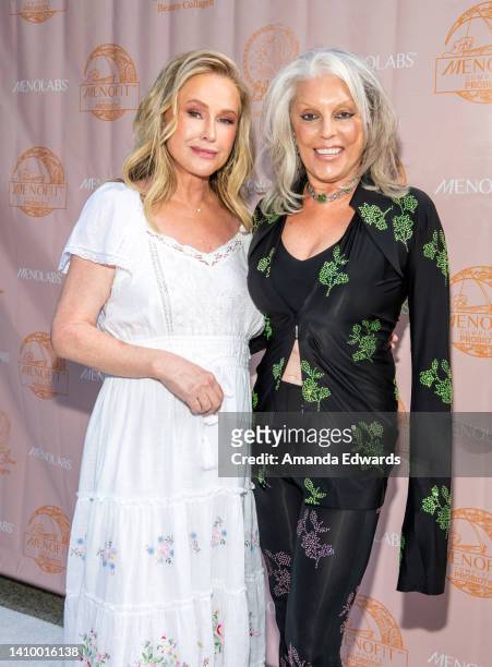 Television personality Kathy Hilton and actress Shera Danese attend an exclusive screening of "Real Housewives Of Beverly Hills" at a private...