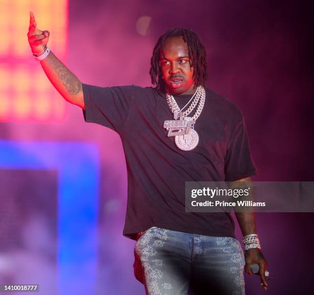 Gee El Rapper Rapper EST Gee performs at Hot 07.9 Birthday Bash 2022 at Center Parc ...